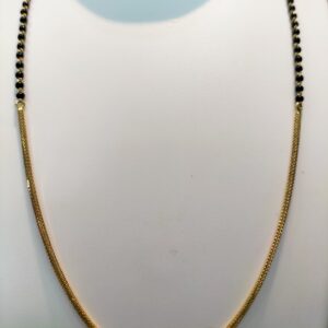 22k Mangalsutra Signal side plain design