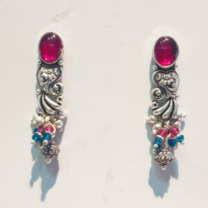 925 silver daily wear oxidised antique earrings