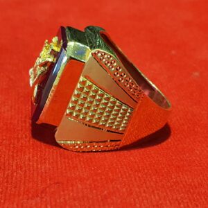 22.K 91.6 Gents Lord Radha Krishna stone ring