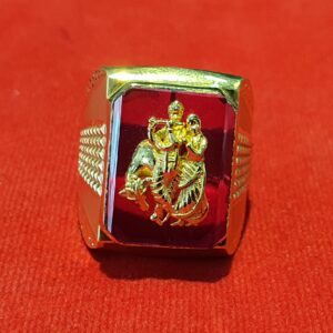 22.K 91.6 Gents Lord Radha Krishna stone ring