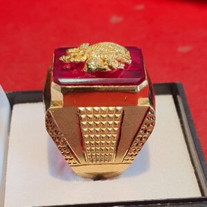 22.K 91.6 Gents Lord Radha Krishna stone ring