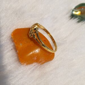 916 22K Gold Casting Peacock Ring