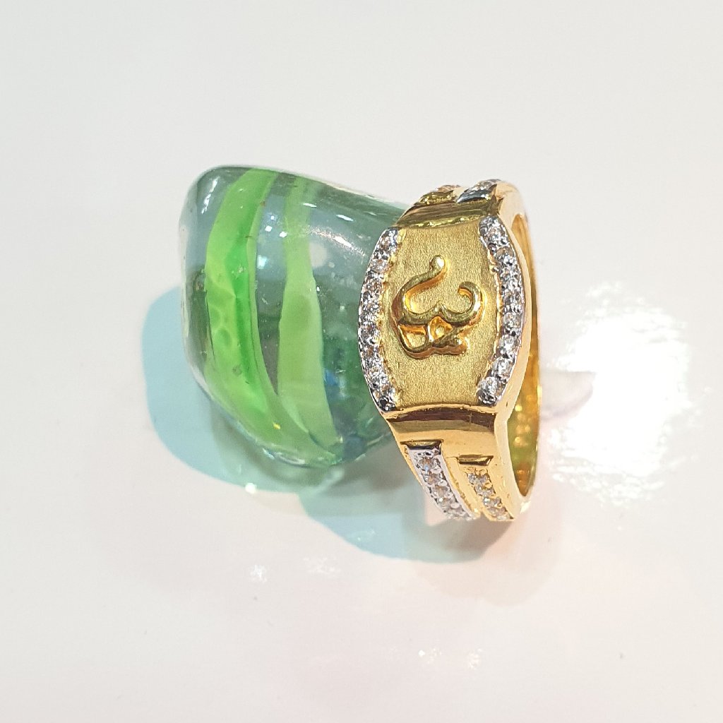 22k gold om design ring - Image 3