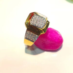 22k Gold Jents Diamond Invisible Set Ring