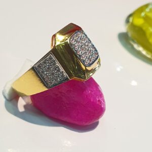 22k Gold Jents Diamond Invisible Set Ring