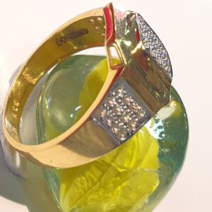 22k Gold Jents Diamond Invisible Set Ring
