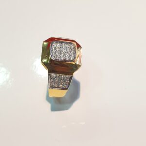 22k Gold Jents Diamond Invisible Set Ring