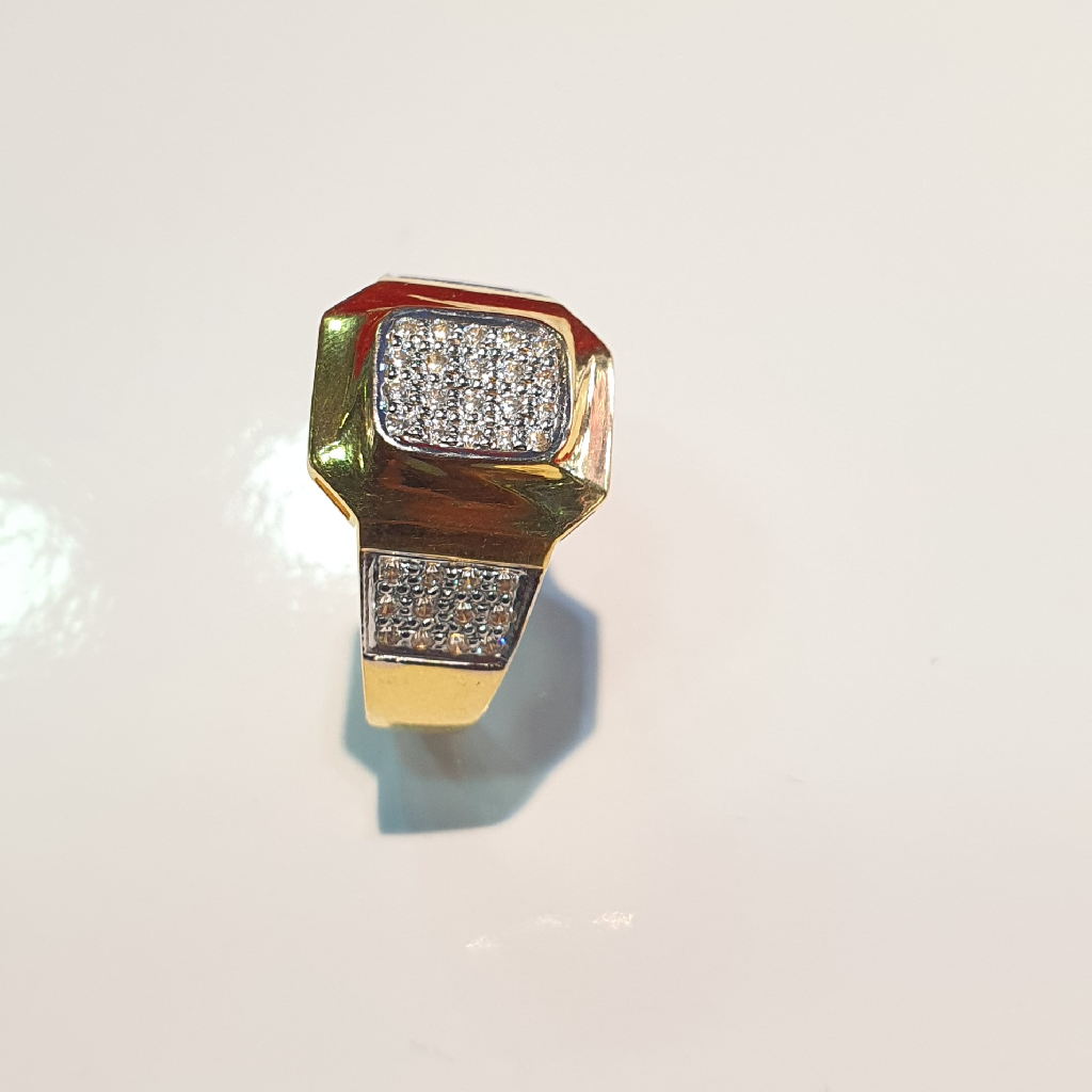 22k Gold Jents Diamond Invisible Set Ring - Image 2
