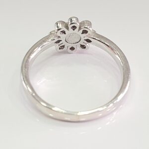 92.5 Silver Platinum Diamond Ring For Women