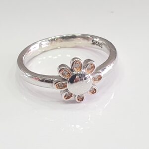92.5 Silver Platinum Diamond Ring For Women