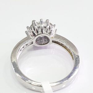 925 Silver White Diamond Fancy Ladies Ring