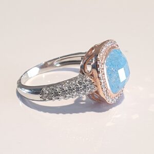 925 bluestone ladies ring