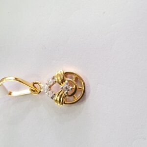 18k Gold New Design Pendant Set