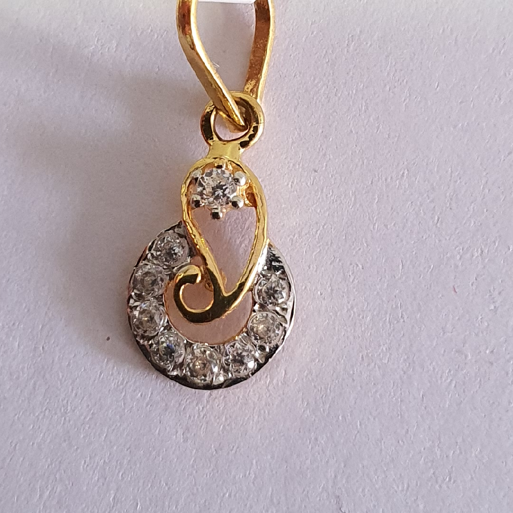 22k fancy design diamond pendal set - Image 2