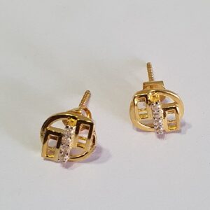 18k Gold Classic Design pendant set