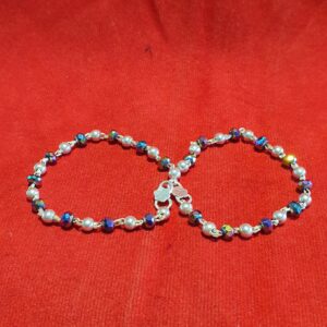 Silver white blue moti Nazariya
