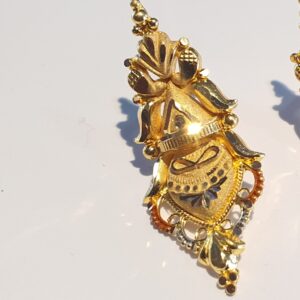 22k plain gold earring for women