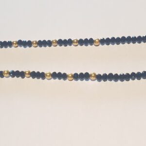 22 k karimani black bead