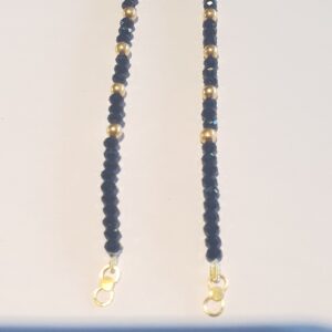 22 k karimani black bead