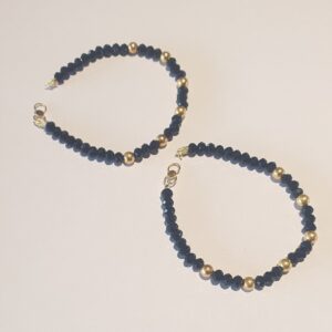 22 k karimani black bead