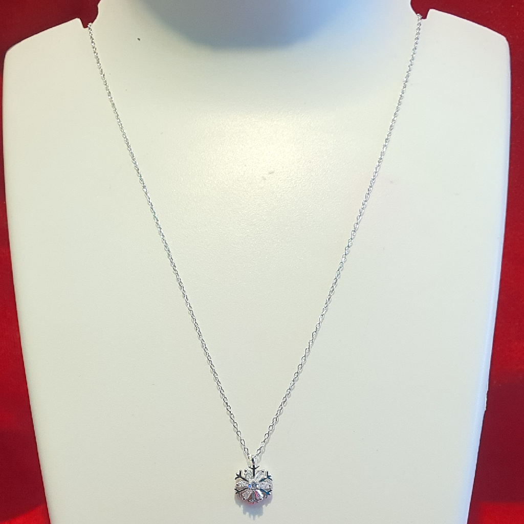 Swarovski Attract Round Necklace White Rhodium Plated