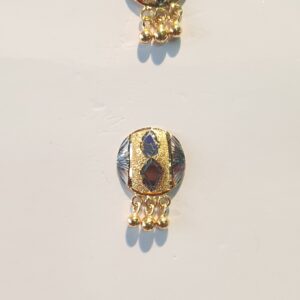 91.6 rhodium fancy design necklace