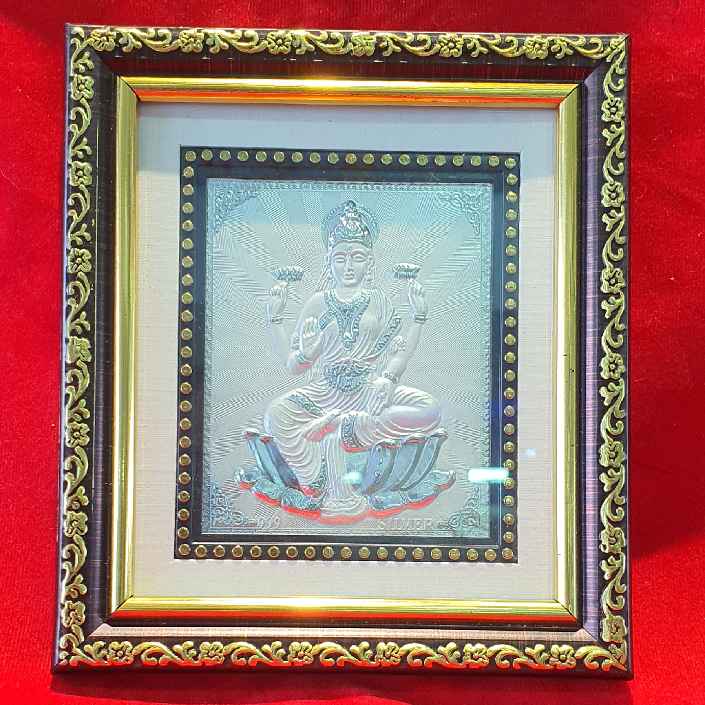 Silver laxmiji Photo frame