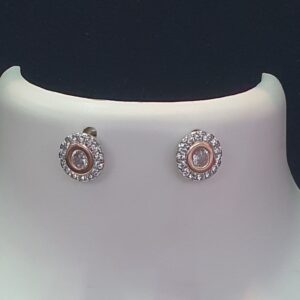 Chimento 925 sterling silver chain ston victorian earrings
