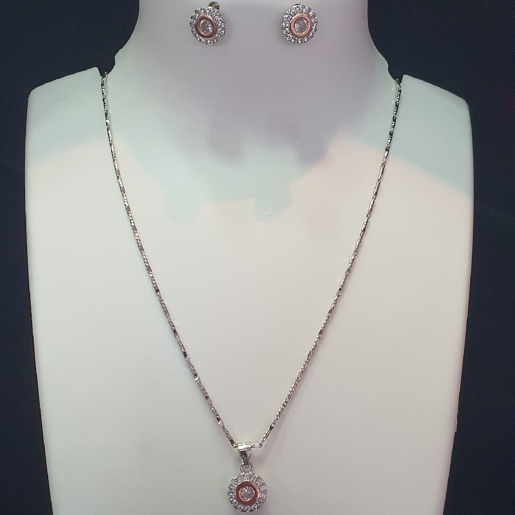 Chimento 925 sterling silver chain ston victorian earrings