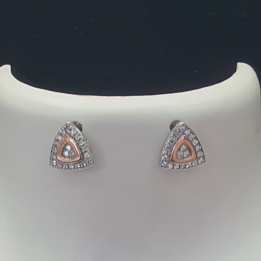 925 sterling silver victorian stud earring snack fancy chain - Image 2