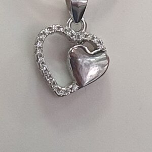 925 sterling silver box chain pendant heart safe design