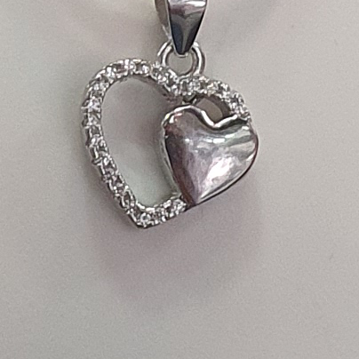 925 sterling silver box chain pendant heart safe design - Image 3