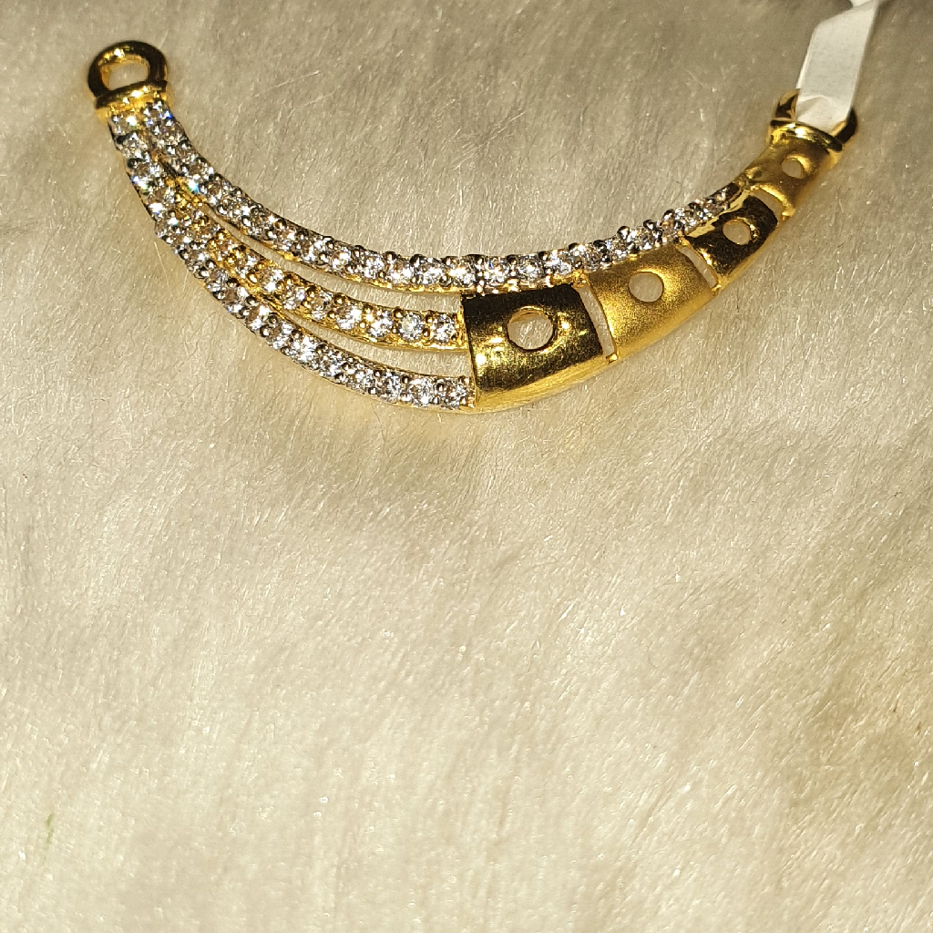 22.k Fancy mangalsutra pendant