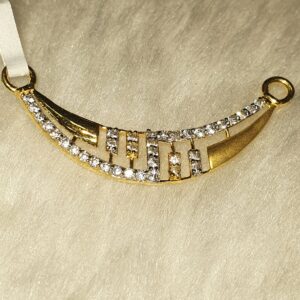 Cz diamond mangalsutra pendant