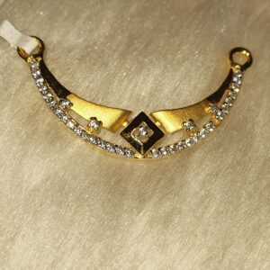 Cz diamond mangalsutra pendant