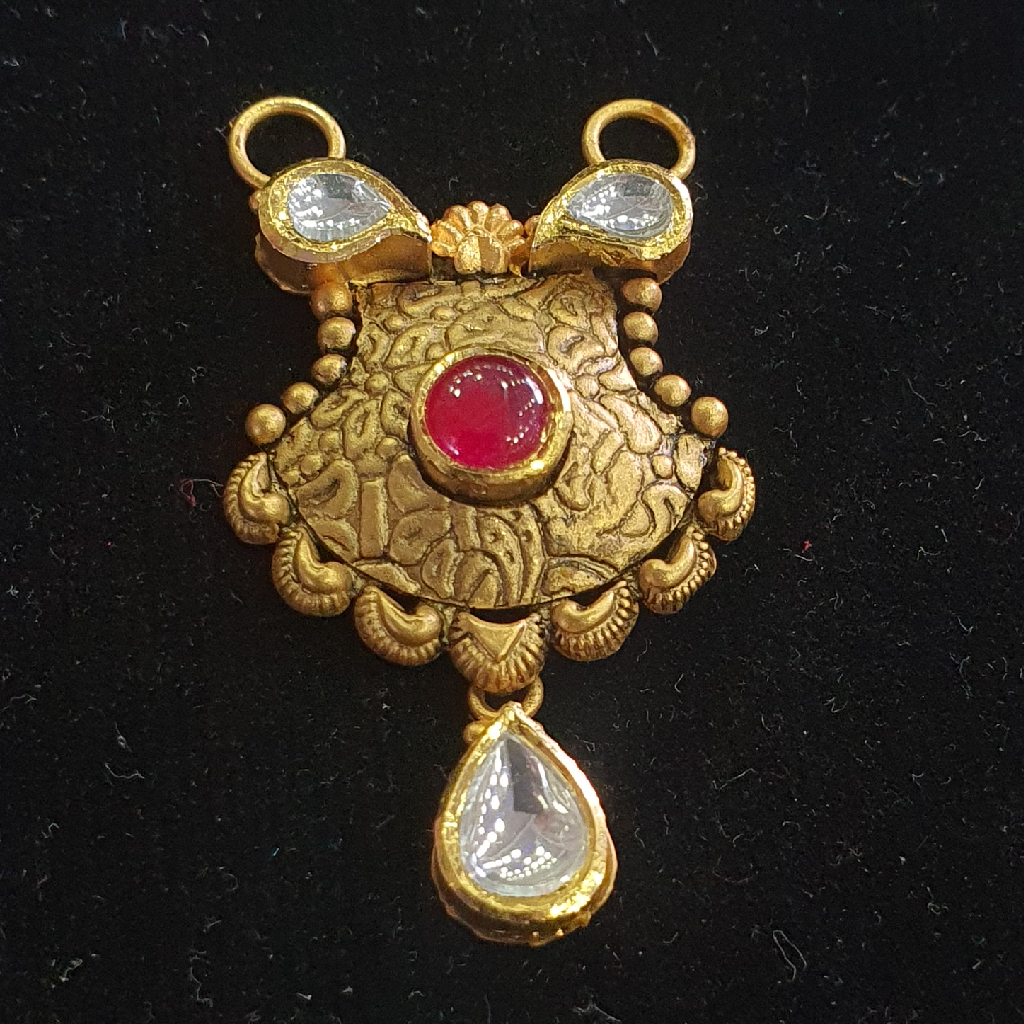 Antique design jadtar Mangalsutra pendant