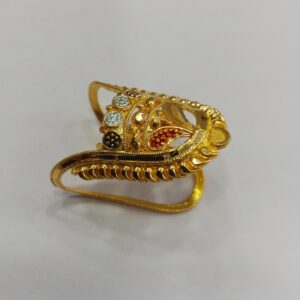 22k horse gold ring