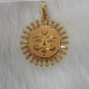 22k 916 gold surya pendant
