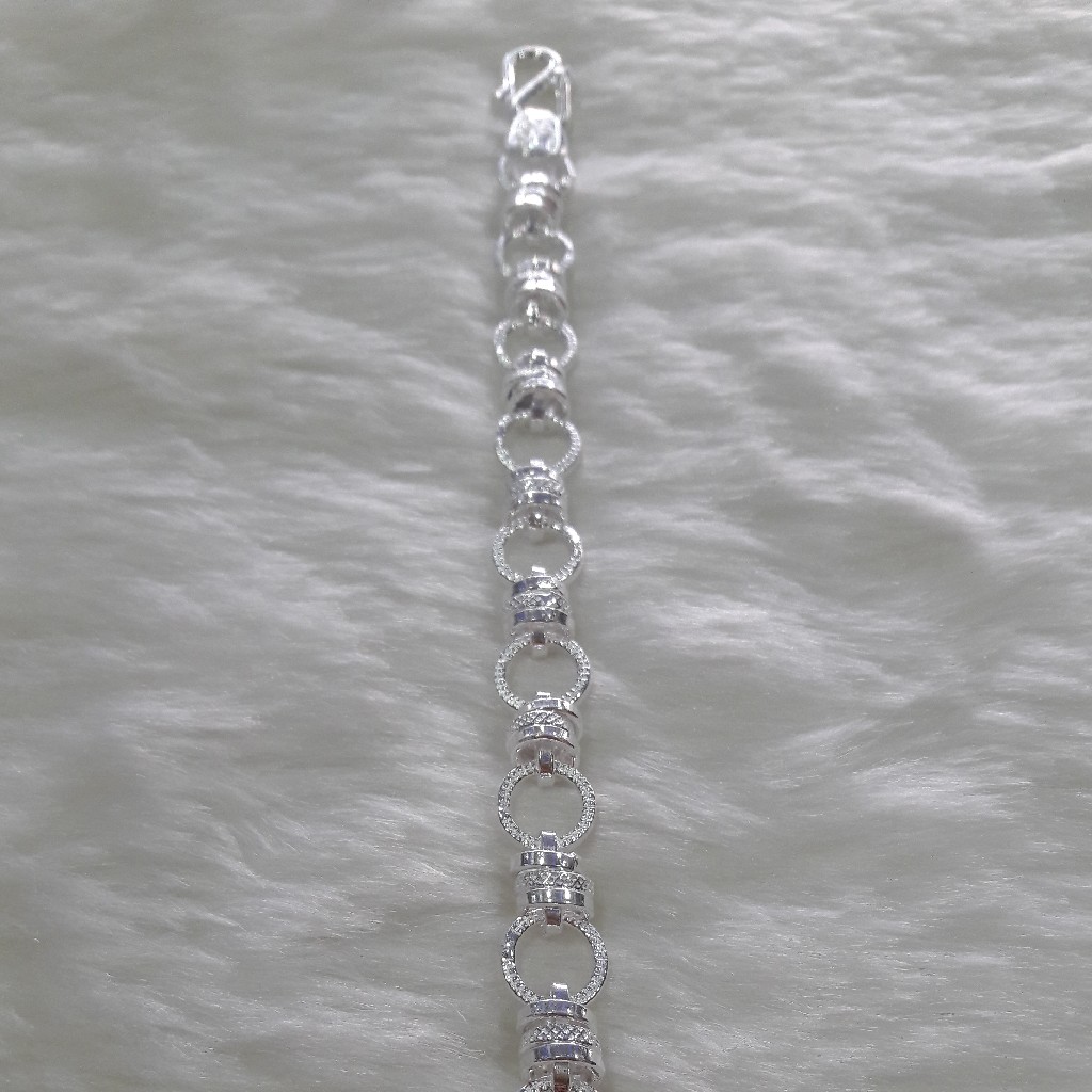 Silver gents round channel lucky - Image 2