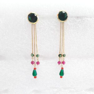18 k earrings & earchain