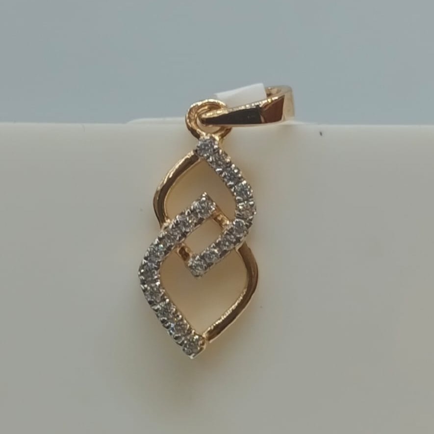 22Kt Gold CZ Classic Pendant JH-P04