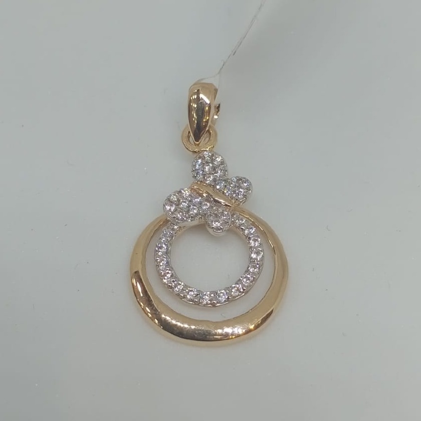916 gold cz butterfly design pendant  Set jh-pS01
