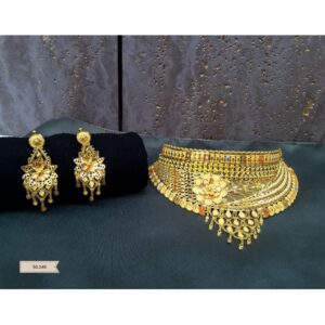 916 Gold Designer Necklace Set For Wedding