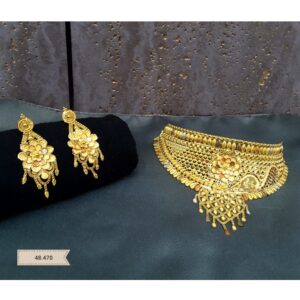916 Gold Indian Design Choker Set