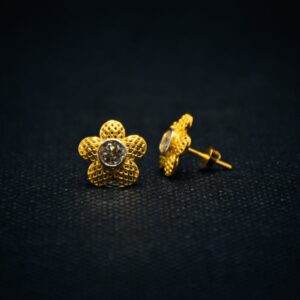 22K Yellow Gold Hallmarked Earrings