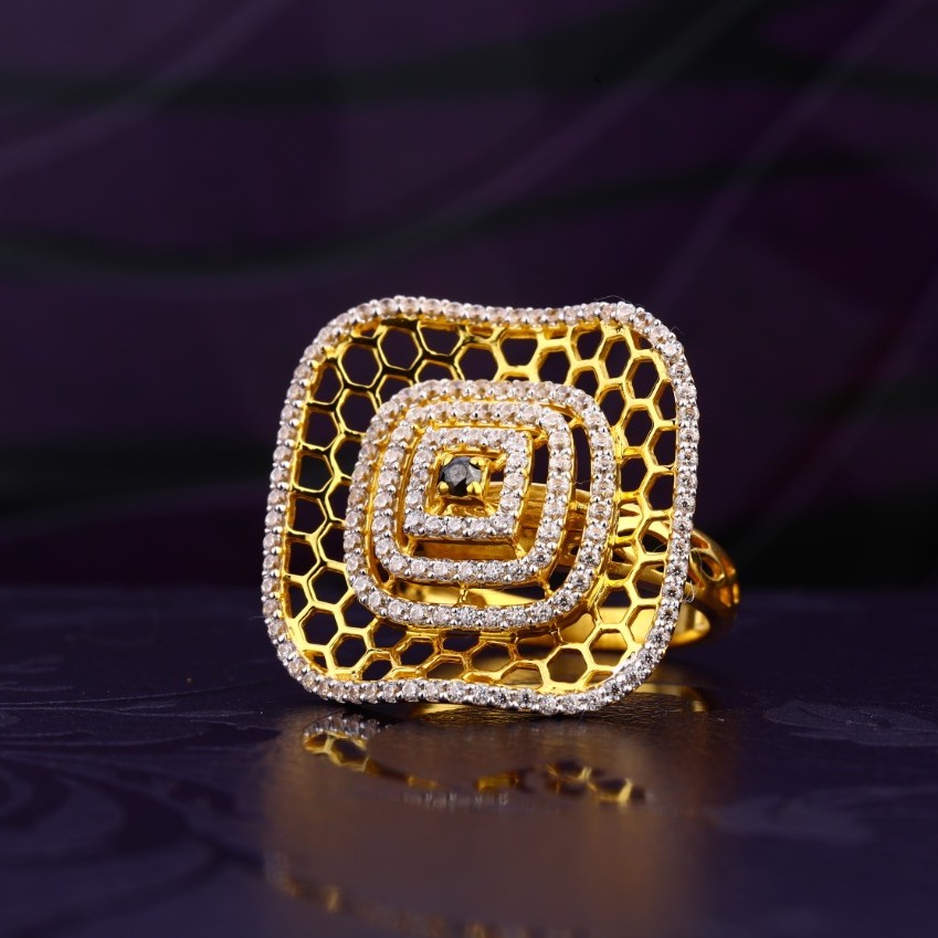 916 Gold Diamond Elegant Ring