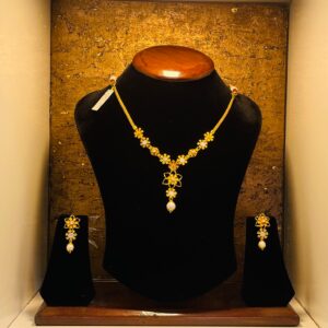 Designer bridal pearls set