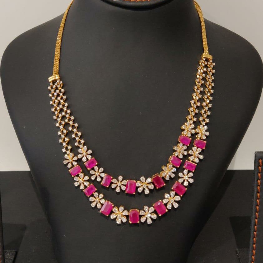 Real diamond attractive necklace