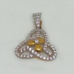 916 Gold CZ Designer Pendant MJ-P005