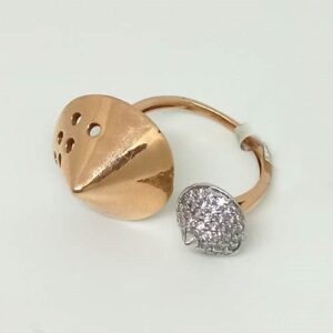 18KT Rose Gold Attractive Ladies Ring MJ-LR007